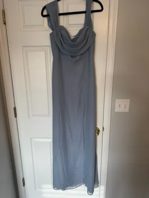 Birdie Grey Mira dress chiffon dusty blue thumbnail 5