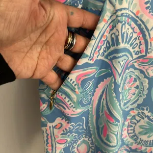 Lilly Pulitzer Luxletic Runaround Pants Zanzibar Blue Fish Kiss thumbnail 8