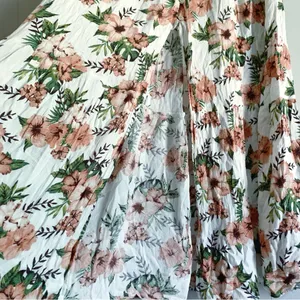 Mi Ami by Francesca’s Hibiscus Printed Maxi Skirt M thumbnail 5