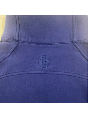 Lululemon Scuba Oversized Funnel Neck Half Zip Sweatshirt Charged Indigo XS/S thumbnail 8