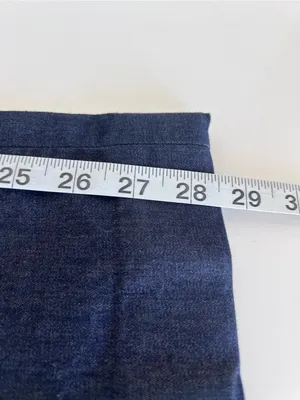 Express Women's Editor Slim Flare Low Rise Stretch Dark Indigo Trousers thumbnail 10