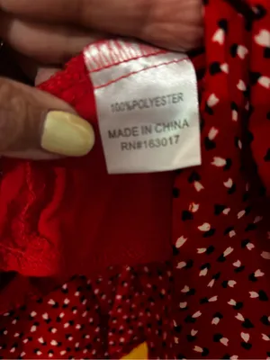 Princess Polly‎ Stacey Mini Dress Red Heart Print Ruffle Smocked Size 2 thumbnail 12