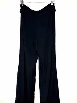 Princess Polly Raymonde Pants 6 Black Minimalist Linen Soft Girl Trendy Chic thumbnail 2