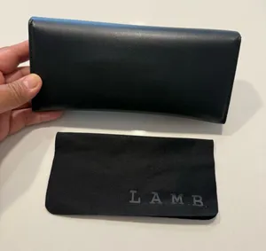 L.A.M.B. Black Eyewear Case with Cloth thumbnail 3