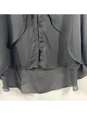 VLD Black Sleeveless High Low Tunic Blouse Large thumbnail 4