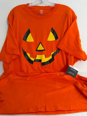 Way to Celebrate Men’s Halloween Jack O Lantern T Shirt thumbnail 1