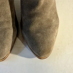 Karl Lagerfeld Provence Gray Suede Cowboy Ankle Boots thumbnail 3