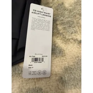 Alo 7/8 High waist Airlift Leggings Black Sz S NWT $134 thumbnail 9
