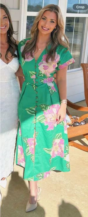Floral Dress THML Midi thumbnail 1