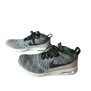 Nike‎ Max Air Thea Ultra Flynet Oreo Sneaker 7 Sock-like Fit Comfort Black Pink thumbnail 2