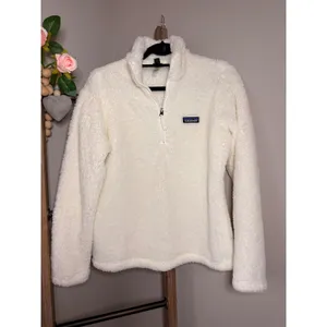 Patagonia Los Gatos 1/4 Zip Fleece Pullover Birch White 25235 Women Medium thumbnail 2