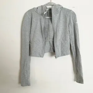 Alo Yoga Sway Full Zip Hoodie Athletic Heather Grey M thumbnail 6
