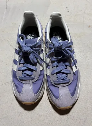 Adidas women’s run 70s 2.0 purple tennis shoes 5 thumbnail 1