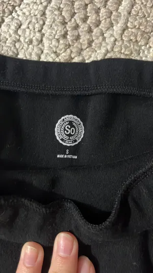 Black skirt with cross over in front thumbnail 3