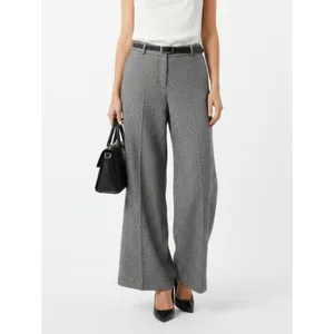 Talbots 100% Wool Black & Gray Thin Striped Trouser Pants 8 thumbnail 7