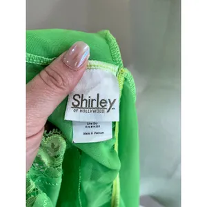 Shirley of Hollywood Sheer Lace Robe Lingerie‎ Coquette Green S/M thumbnail 6
