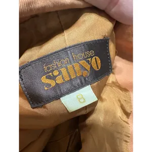 Vintage Sanyo Fashion House Tokyo Burnt Orange Structured Blazer Japan Made Sz 8 thumbnail 6
