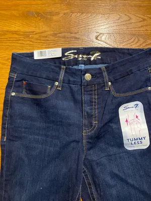 Seven7 Dark Indigo tummyless Jeans NWT size 12 women’s thumbnail 2