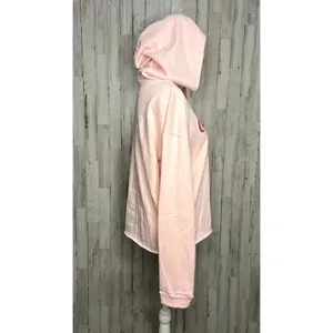 Coca-Cola‎ Women's XL Pink Cropped Hoodie Long Sleeve Pullover Casual thumbnail 4