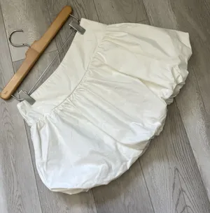 Rumor Bubble Skirt pleated mini womens White (size 10) going out modern party thumbnail 1
