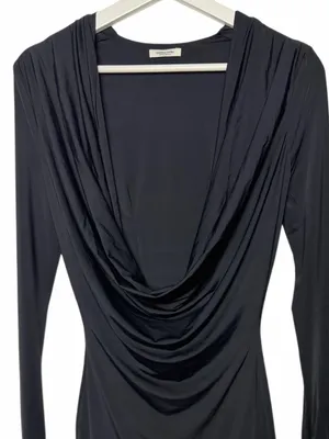Mistress Rocks Black Draped Mini Dress thumbnail 6