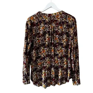 Kut From The Kloth Floral Blouse Button Front Long Sleeves SZ M #2399 thumbnail 6