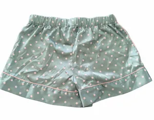 Victoria's Secret Mint Green Polka Dot Satin Pajama Sleep Shorts XS thumbnail 1