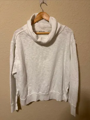We The Free Cream Cowl Neck Pullover Sweater thumbnail 1