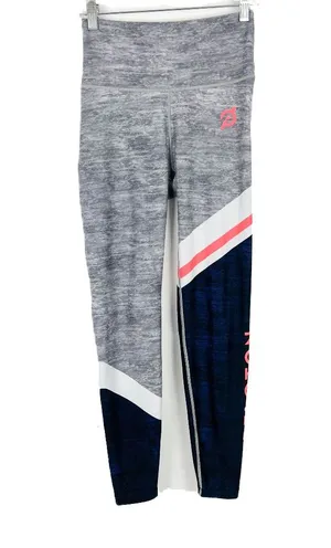 WITH Wear It To Heart x Peloton Colorblock Leggings Gray Retro Size Medium M L26 thumbnail 1