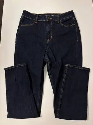Dark Wash Straight Leg Jeans thumbnail 1