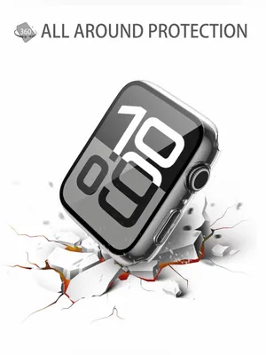 CLEAR CASE FOR WATCH COMPATIBLE WITH APPLE WATCH CASE 46 mm 10 11 series NIB NWT thumbnail 4