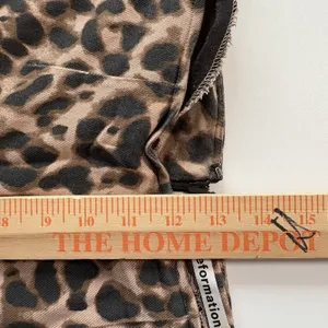Reformation‎ Women's Animal Print Leopard Marlon Stretch High Crop Pants Size 4 thumbnail 11
