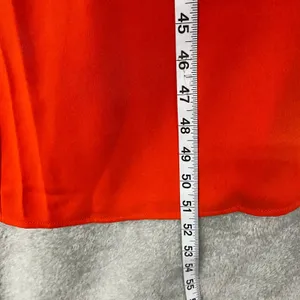 Madewell Dress Small Sleeveless‎ Scoop Neck Midi Bright Orange Relaxed NU577 thumbnail 9