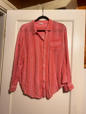 Stripped Pink Button Up thumbnail 6