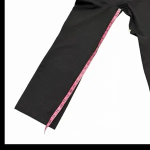 Betabrand Charcoal Dark Gray Yoga Dress Pants Faux Fly Pull On Leggings Womens M thumbnail 5