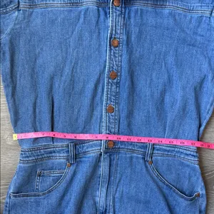 Anthropologie Pilcro Long-Sleeve Denim Micro Mini Shirt Dress Large thumbnail 11