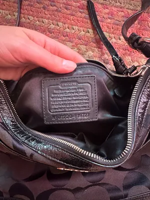 Coach Signature Park Convertible Black/ Brown Signature Shoulder Bag Satchel thumbnail 3