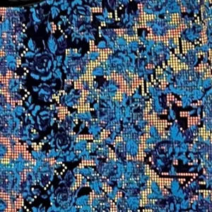 Free People Digital Damsel Floral Pixels Bodycon Strappy Dress in Neon Glow Sz M thumbnail 11