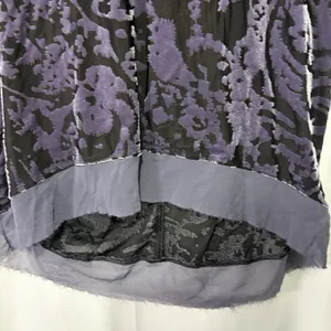Simply Vera Wang Womens Whimsigoth Velvet Burnout Top Size M Purple Fairy Grunge thumbnail 2