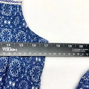 Wrangler Boho Lace Yoke Maxi Dress Womens‎ Size M Blue Floral Western Sleeveless thumbnail 2