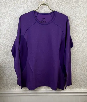 Patagonia Women's Purple Capilene Midweight Crew Baselayer - Size - Large thumbnail 1