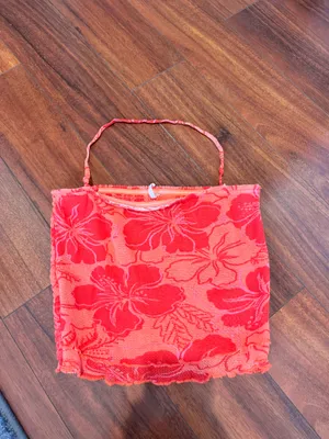 Free People Pink and coral Floral Top thumbnail 2