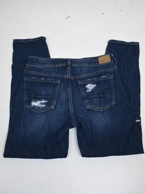 American Eagle Women's 4 Tomgirl Dark Wash Jean thumbnail 5