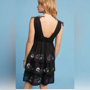 NWOT Anthropologie | Red Carter - Nerano- Tiered Embroidered Dress, size XS thumbnail 3