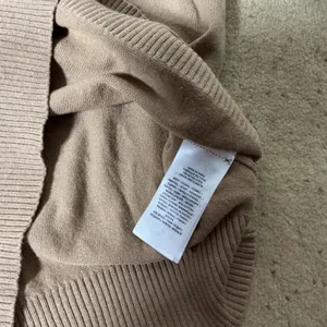 Lauren Ralph Lauren Puff Sleeve Crew Sweater Womens XS Tan Cotton Modal Knit thumbnail 5