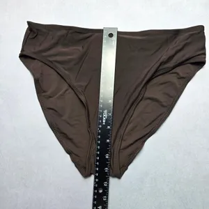 Envya Brown Swim Beach Cheeky Flirty Boho Bikini Bottom L‎ Large 12 thumbnail 4