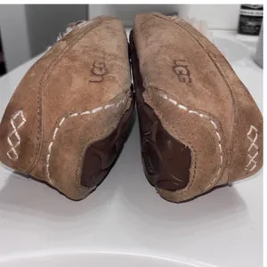 UGG Ansley Chestnut Suede Wool Lined Moccasin‎ Slippers Womens 8 3312 thumbnail 8