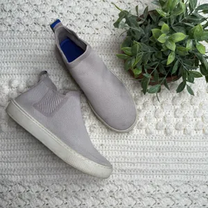 ROTHY'S Women's Size 6.5 Chelsea Boot Shoes Lilac Gray Slip On High Top Sneaker thumbnail 4
