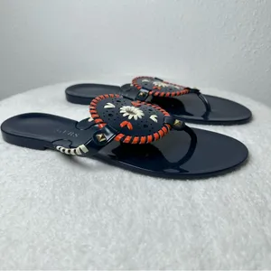 Jack Rogers Georgica Jelly Flip-Flop Thong Sandals thumbnail 4