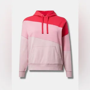 Torrid Pink Colorblock Valentine Cozy Fleece Relaxed Hoodie Sweatshirt - size 2 thumbnail 12